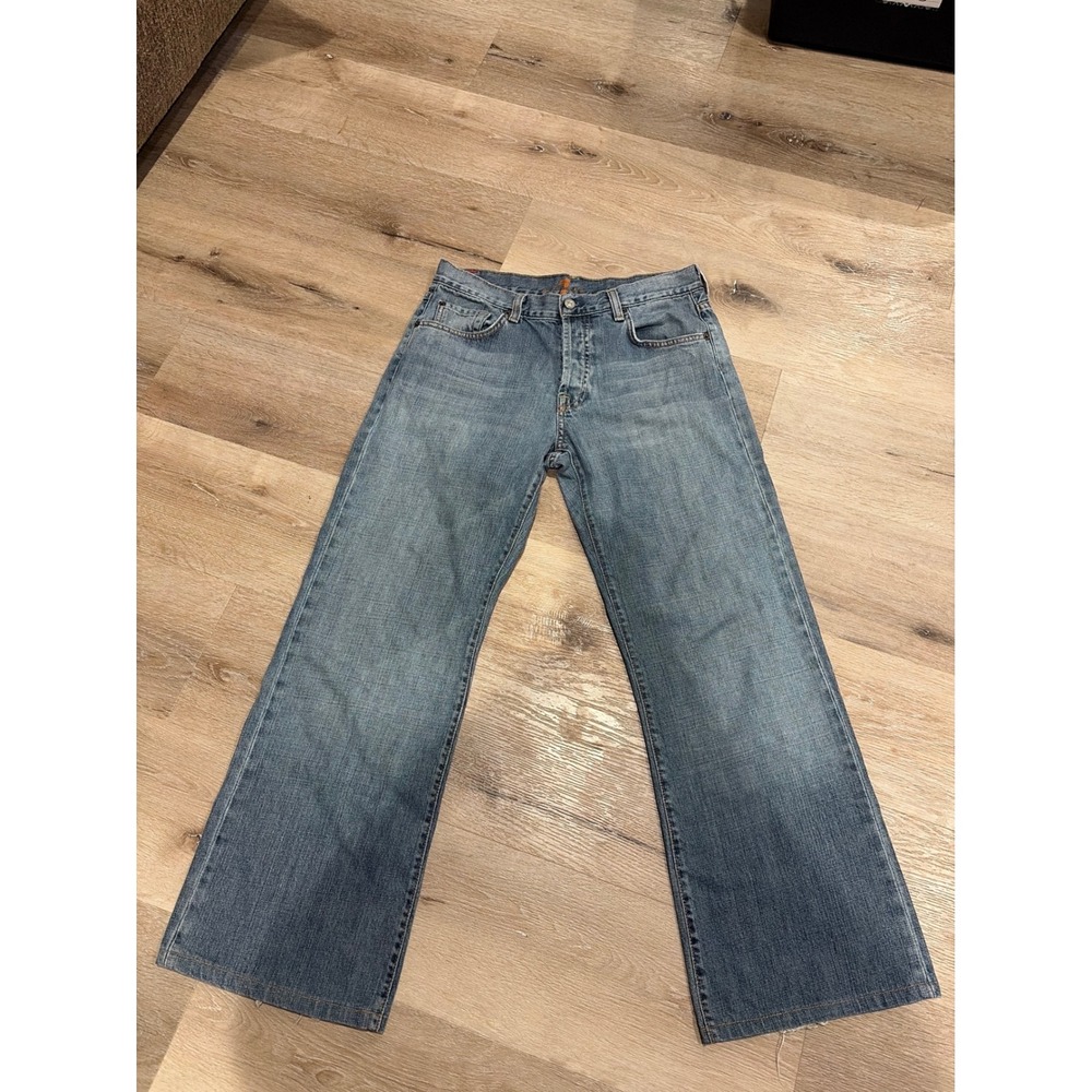 Vintage 7 For All Mankind jeans "by Jerome Dahan" Wide Leg Med Wash Button Fly